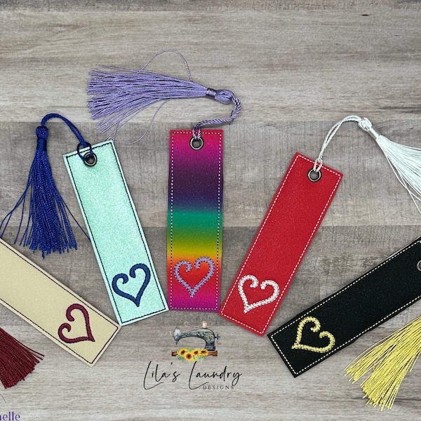 Heart Bookmark Etsy