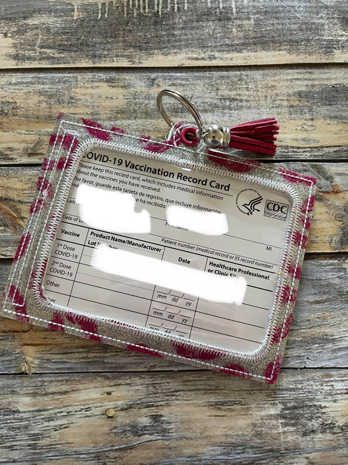 Vaccination Card Holder 5x7 Hoop Size DIGITAL Embroidery Etsy