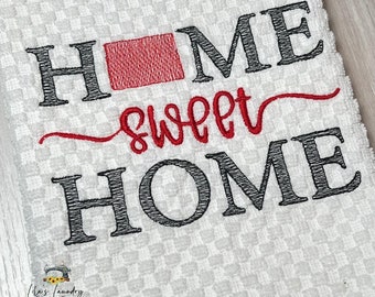 Home Sweet Home Colorado - 4 sizes included- Embroidery Design - DIGITAL Embroidery DESIGN