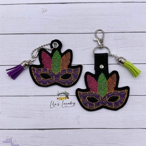 Carnivale Mask Fobs - Ricamo Design - DIGITAL Embroidery DESIGN