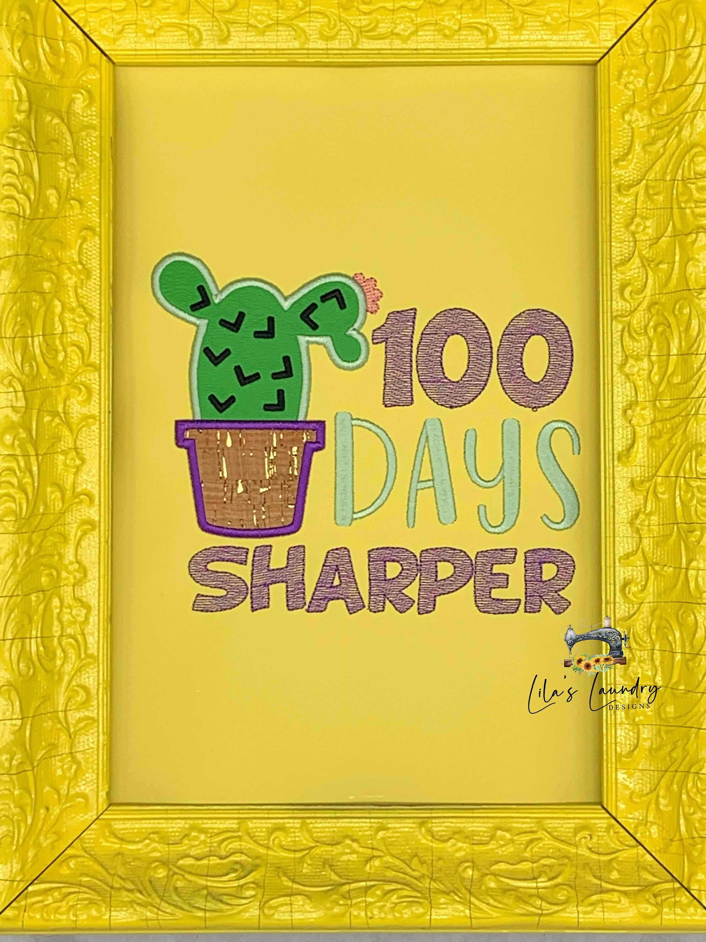 100 Days Sharper Applique 3 Sizes Included Embroidery - Etsy Sweden