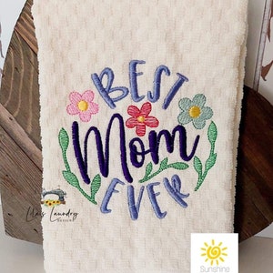 Best Mom Ever Sketch - 3 Größen inklusive - Stickdatei - DIGITAL Embroidery DESIGN