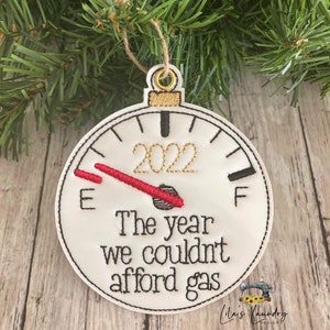 Fuel Gauge Ornament - Embroidery Design - DIGITAL Embroidery DESIGN