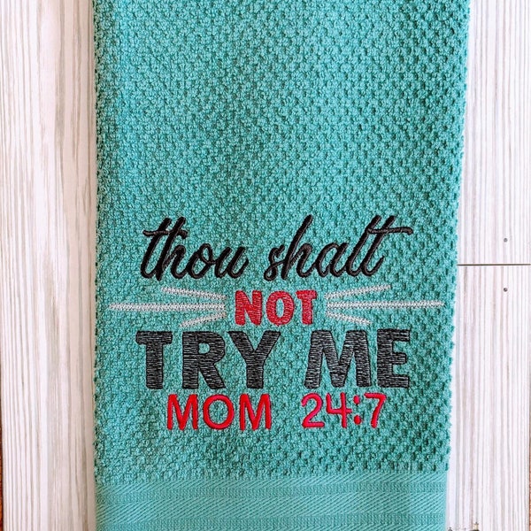 Mom 24:7 - 4 sizes included- Embroidery Design - DIGITAL Embroidery DESIGN