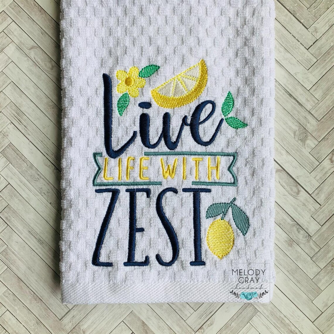 Live Life With Zest 2 Sizes Included Embroidery Design Etsy