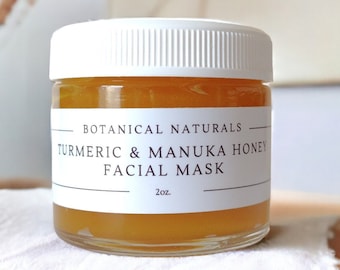 Brightening Turmeric & Manuka Honey Facial Mask Hydrating Revitalizing