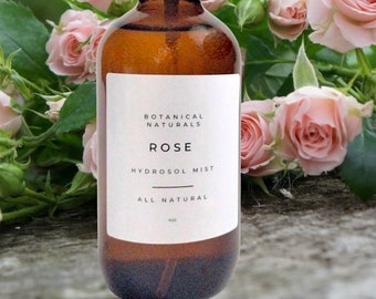 Rose Hydrosol Mist, Body Spray, Natural Room Freshener, Linen Spray