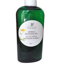 Arnica Eucalyptus & Mint Massage Oil, Sore Muscles, Achy Joints, All Natural