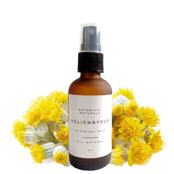 Soothing Helichrysum Hydrosol Facial Mist, Toner, Blemishes, Acne