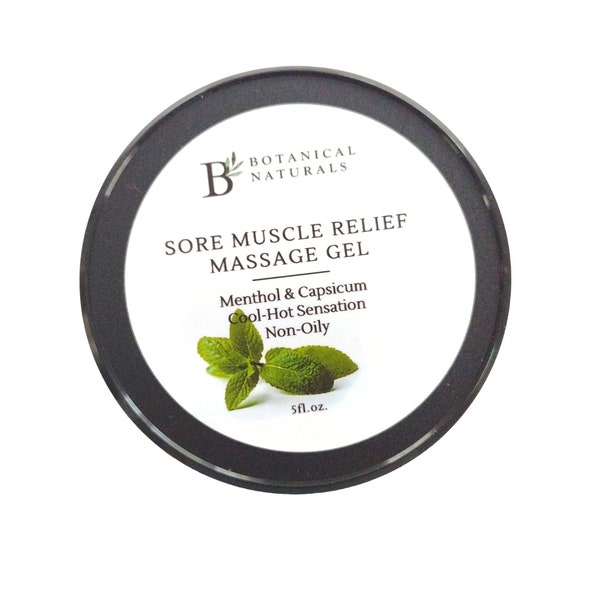 Muscle Rub, Post Workout Sore Muscle Gel, Non- Oily