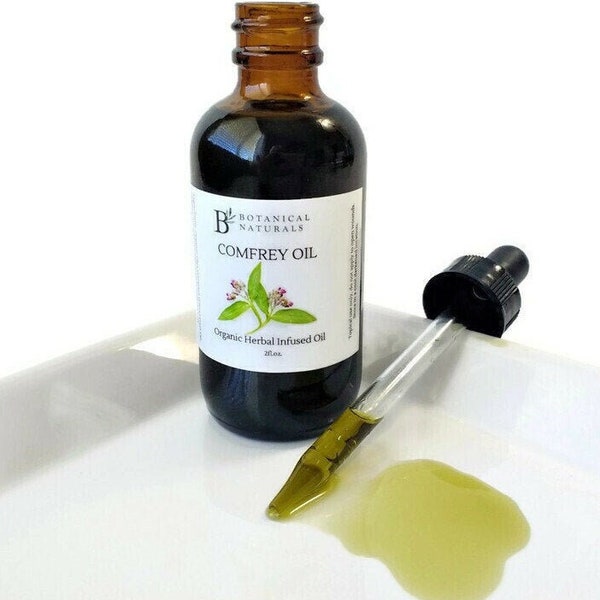 Organic Comfrey Oil Herbal Infused Oil for Skin Irritations