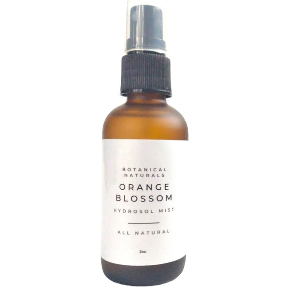 Orange Blossom Facial Mist Oily Acne Prone Skin Neroli Hydrosol Toners