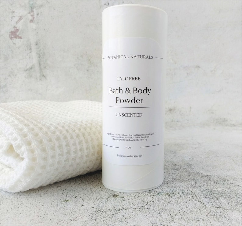 Unscented Body Powder Talc Free Natural Dusting Powder Etsy