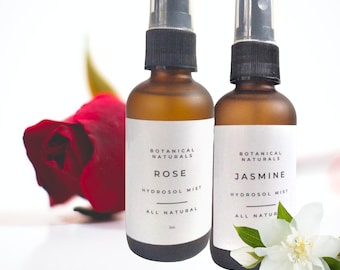 Set, Jasmine & Rose Hydrosol Mists, Natural Aromatherapy