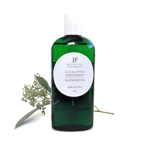 Eucalyptus & Mint Massage Oil  Sore Muscle Rub