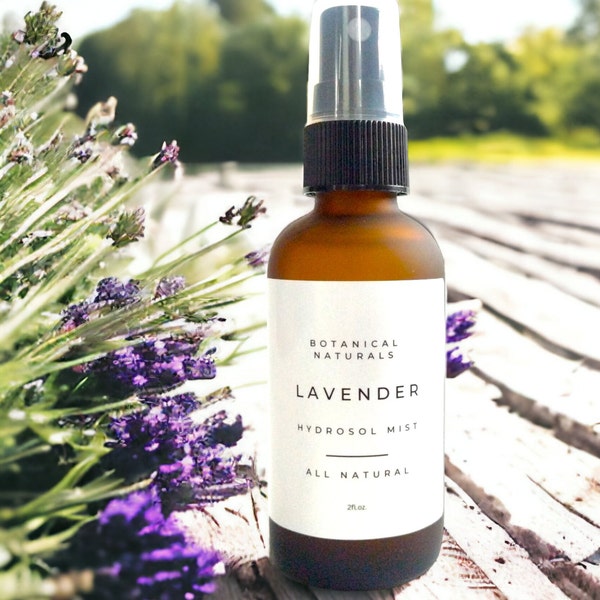 Calming Lavender Hydrosol, Pillow Mist, Natural Aromatherapy, Body Splash