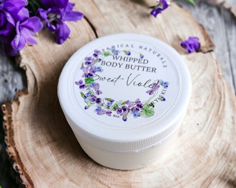 Sweet Violet Natural Whipped Body Butter Non Greasy Hand Cream