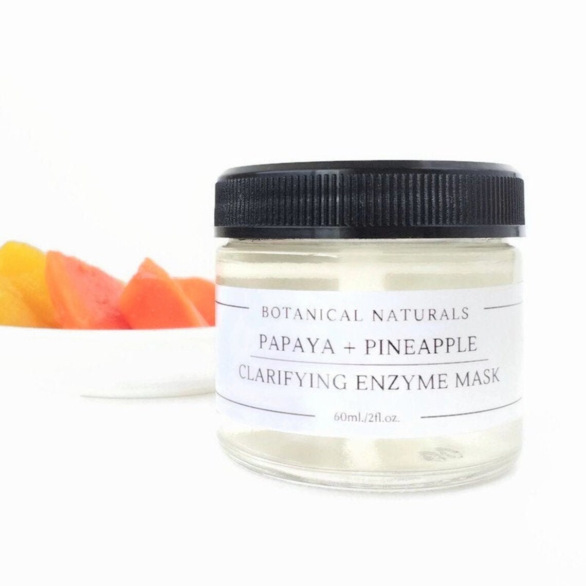 Papaya & Pineapple Enzyme Facial Mask Clarifying Brightening Etsy