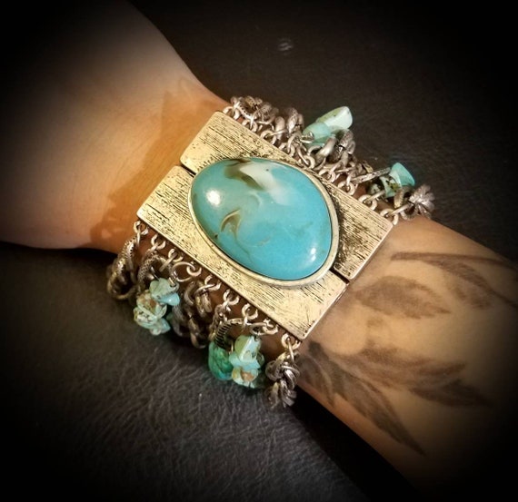 After Life Accessories Bohemian Turquoise Layered… - image 1