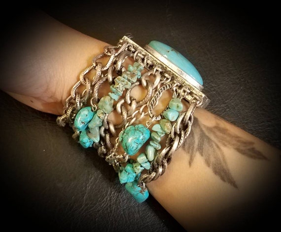 After Life Accessories Bohemian Turquoise Layered… - image 2