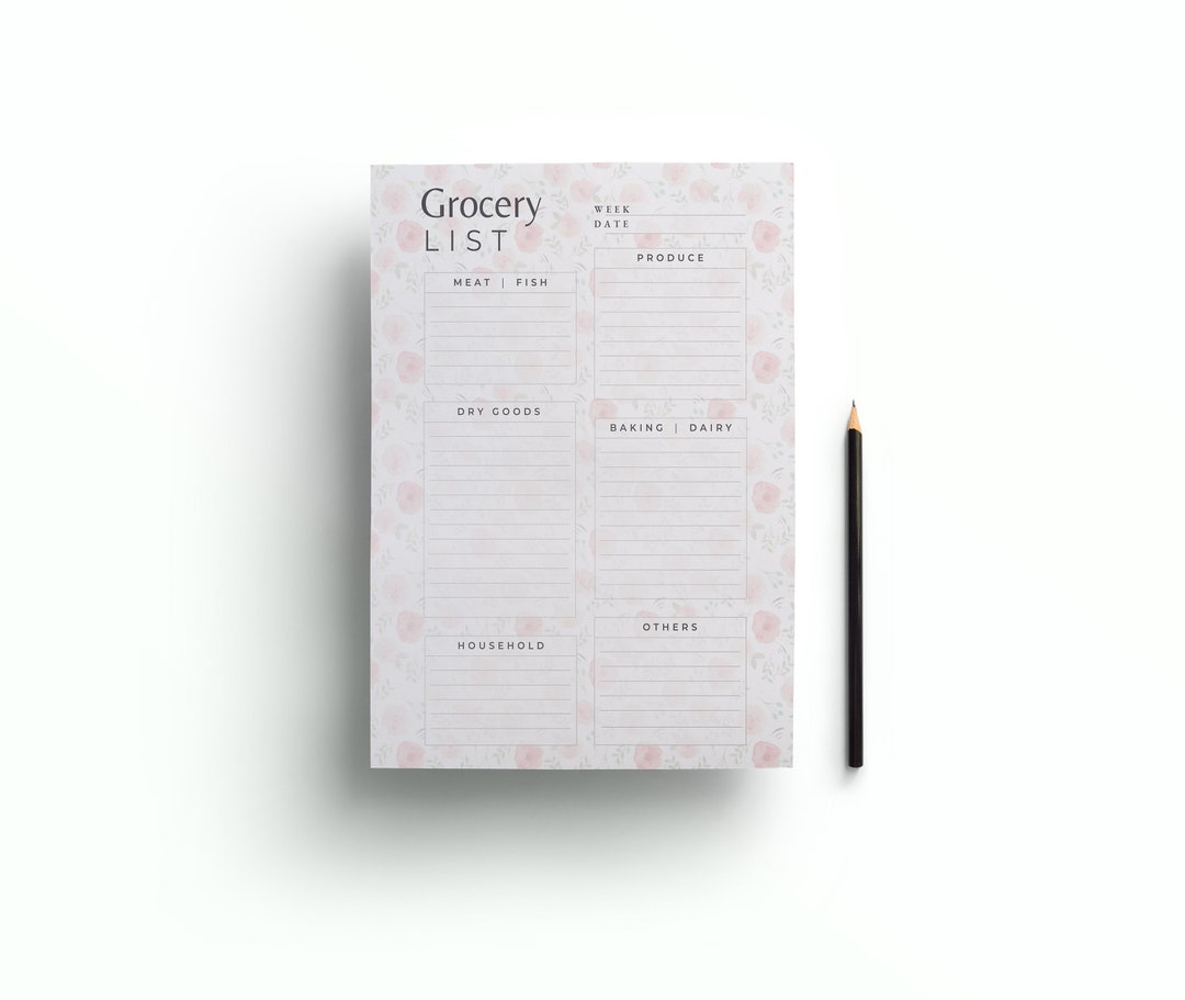 Editable Grocery List Printable Shopping List Printable Grocery ...