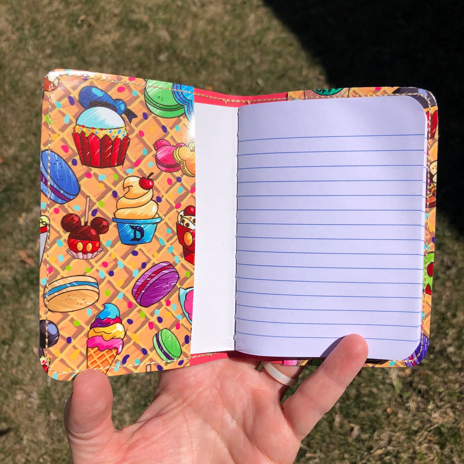 Mini composition notebook holder with notebook vinyl Etsy