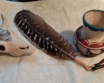 Prayer Feather for Smudging - Native Made
