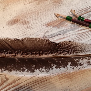 Prayer Feather for Smudging - Native Made