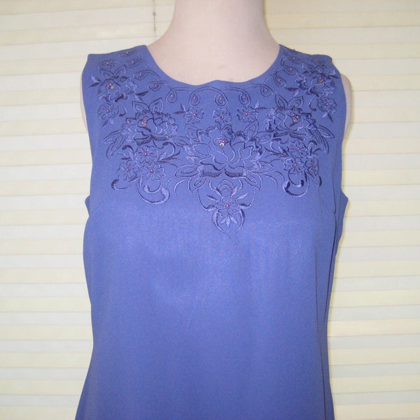 Periwinkle Woven Shift Dress