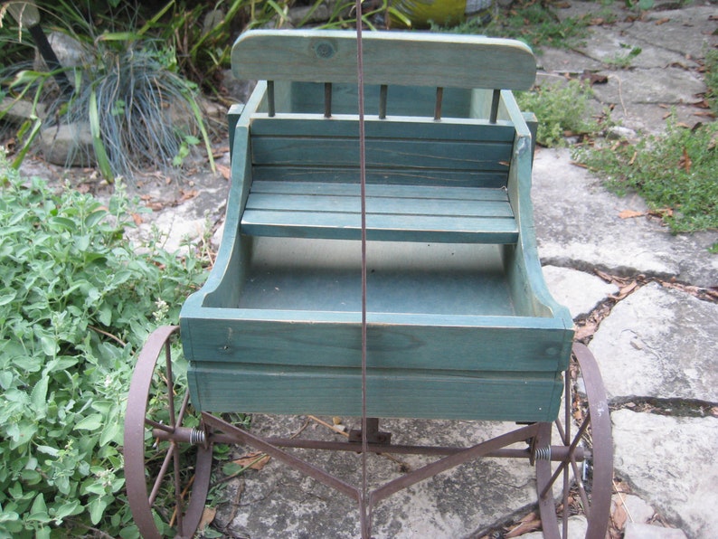 Vintage Garden Cart Wagon Planter Garden Art Etsy
