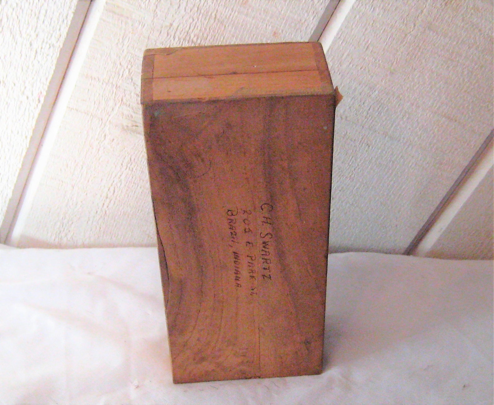 Wood Tobacco Pipe Box Estate Pipe Storage Rustic Distressed Etsy