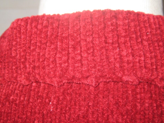 Deep Red cardigan, cranberry button up sweater, s… - image 8