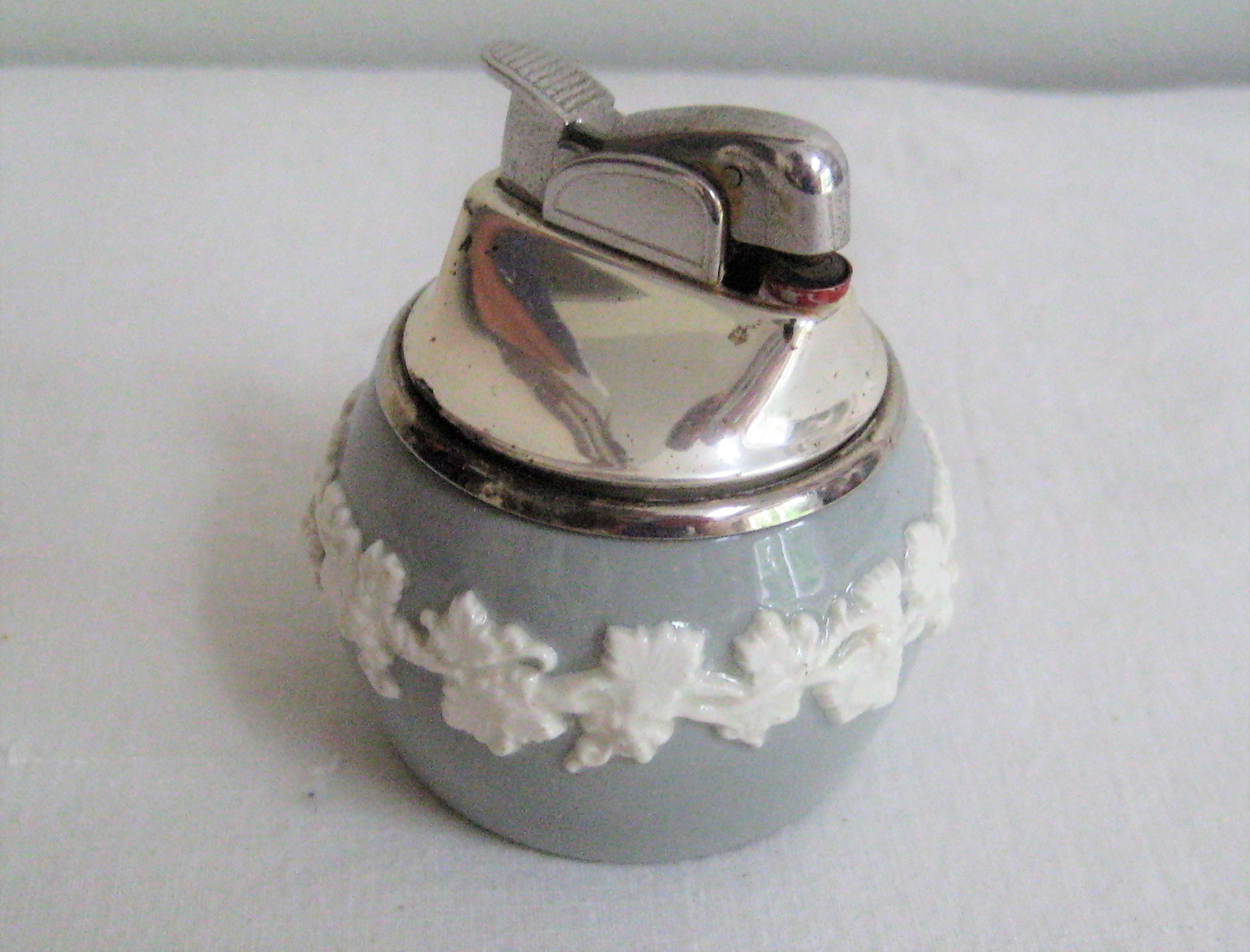 Antique Table Top Lighter Vintage Slim Thin Gold Metal Etsy UK