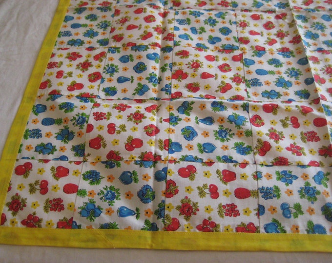 Vintage Small Square Tablecloth Table Cover Square Runner Etsy