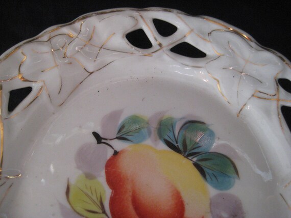 Lattice Fruit Plate Decorative Peach Palte Hanging Plate Etsy
