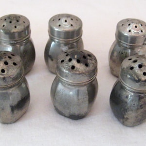 Antique silver salt and pepper shakers - Etsy 日本