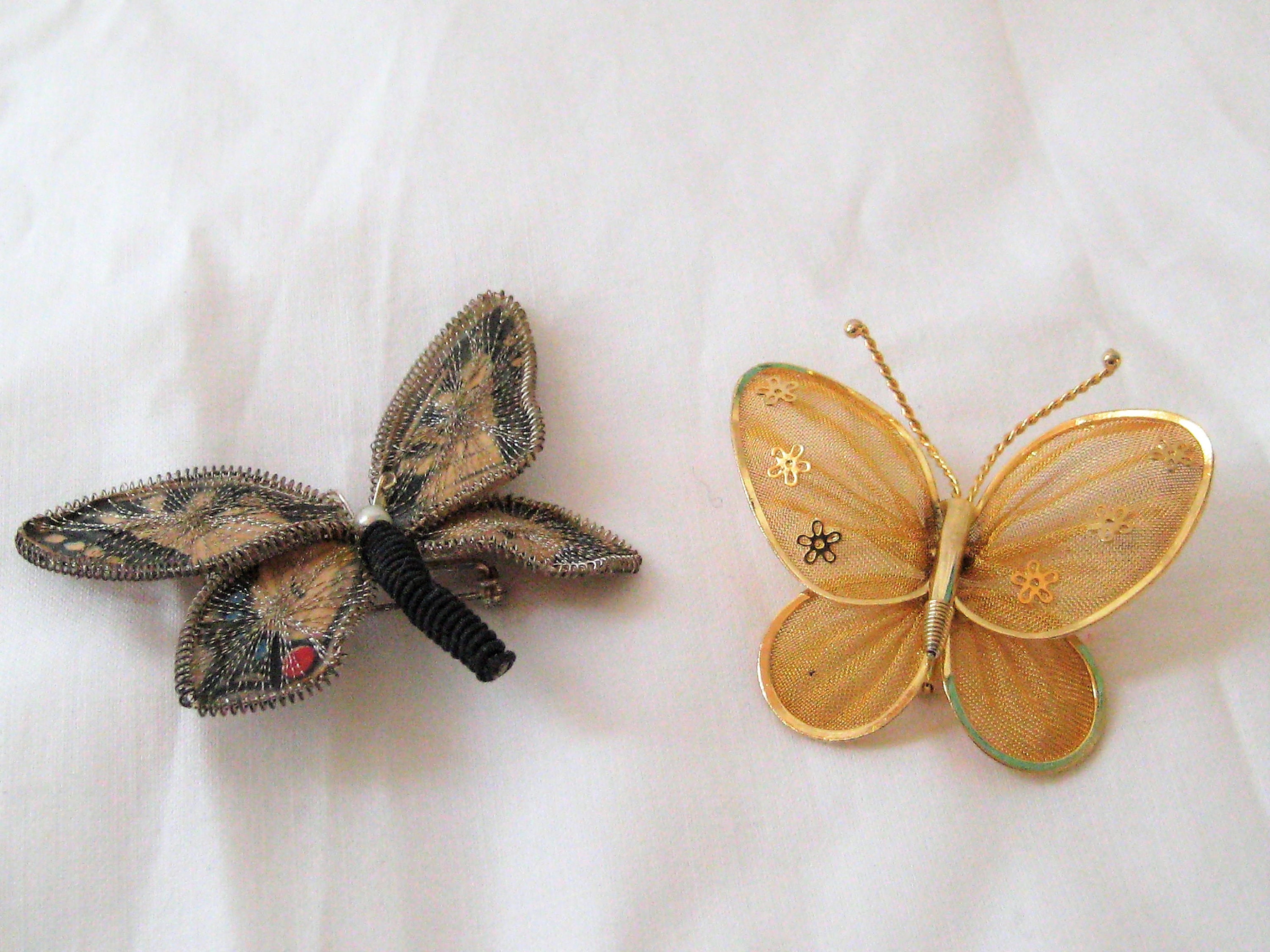 Silver Black Golden Brooch Pin Back Lapel Pin Back Butterfly - Temu