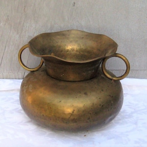 Vintage Brass Cuspidor Spittoon