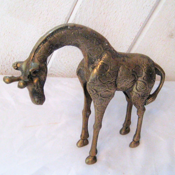 Large Brass Giraffe - Etsy