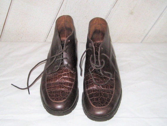 Zapatos de cuero italiano botines marrones botines Talbots | Etsy México