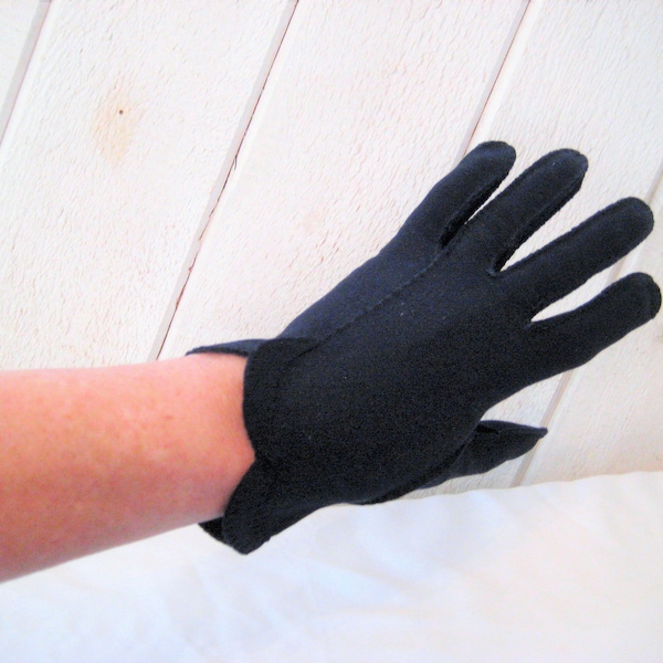 Navy Blue Gloves Etsy