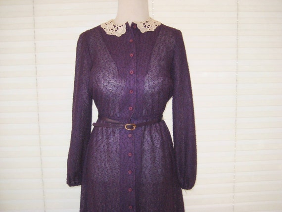 Purple Fit to Flair Dress Every Day Dress Evening Dress - Etsy