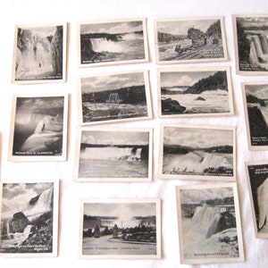 Colección antigua de fotografías postales de las Cataratas del Niágara, fotografías en blanco y negro de los años 20 y 30, principios del siglo XX, fotografías de recuerdo en tonos de color, fabricadas en EE. UU., 15 impresiones