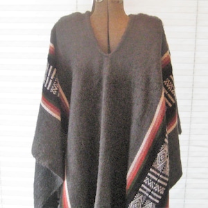 80s Wool Poncho - Etsy