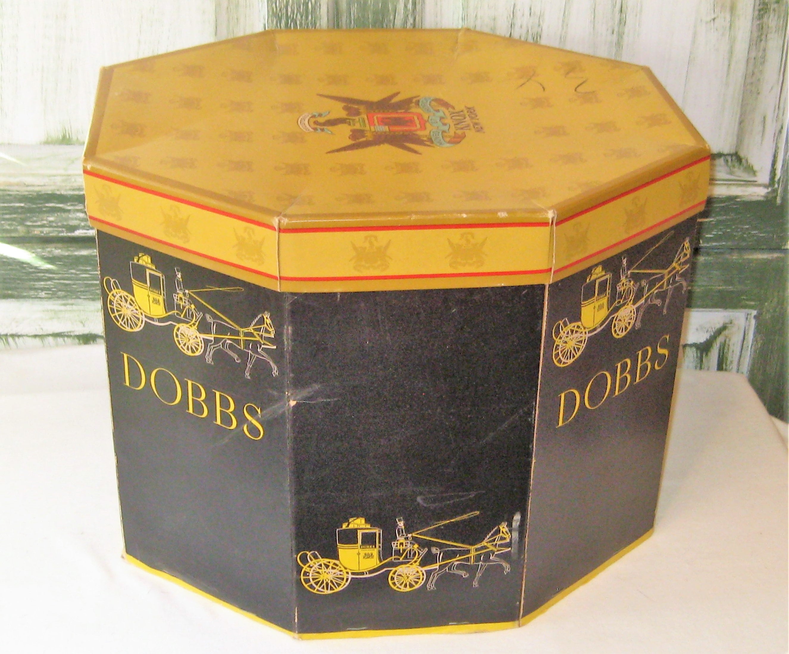 Vintage Hat Box with Hat, Early 20th Century