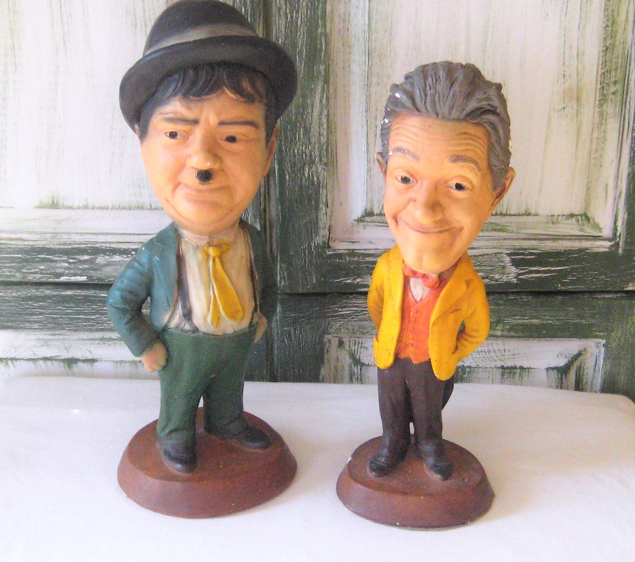 Laurel and Hardy Figurines - Etsy