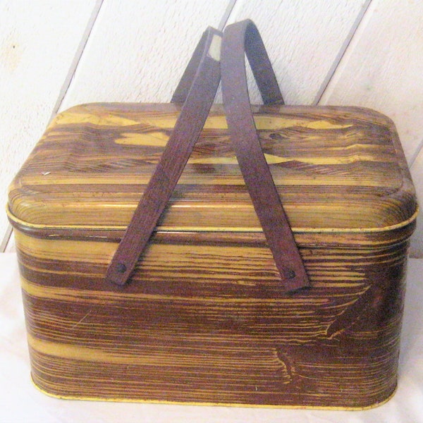 Faux Picnic Basket Etsy