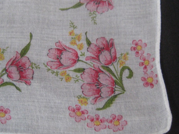 Collection of 3 womens handkerchiefs, pink white … - image 4