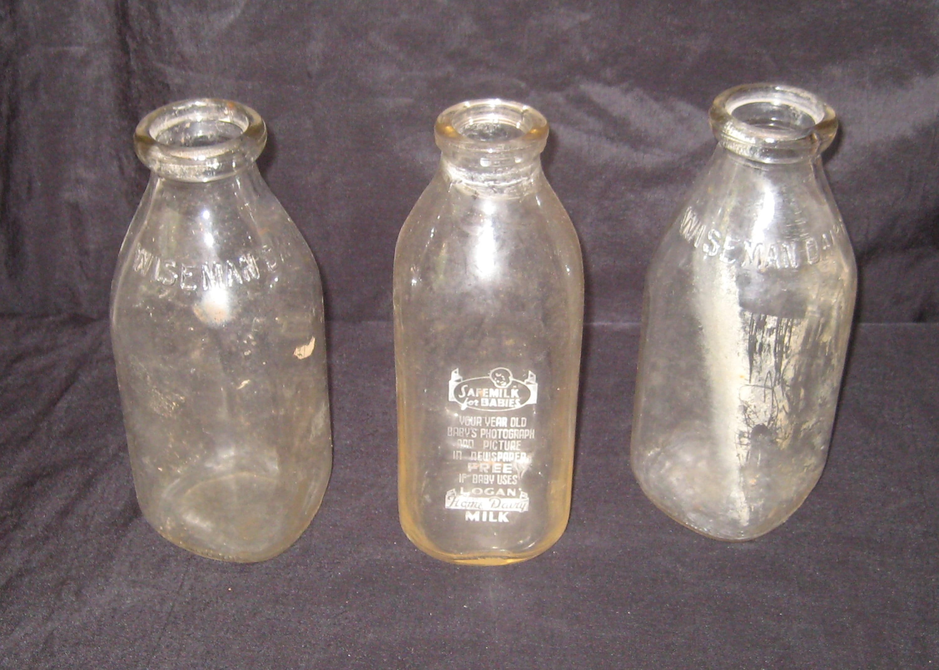 Old-Fashioned Milk Bottles