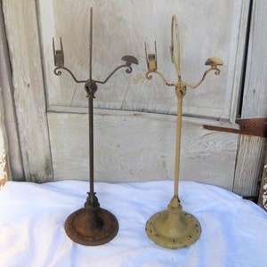 Antique fireplace tool stand set ornate stand with feet indoor poker shovel cast iron Victorian mid century fireplace decor rusty metal